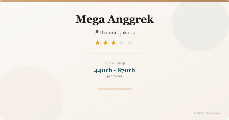 Mega Anggrek - Hotel 3 bintang di thamrin, jakarta