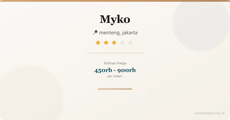 Myko - Hotel 3 bintang di menteng, jakarta