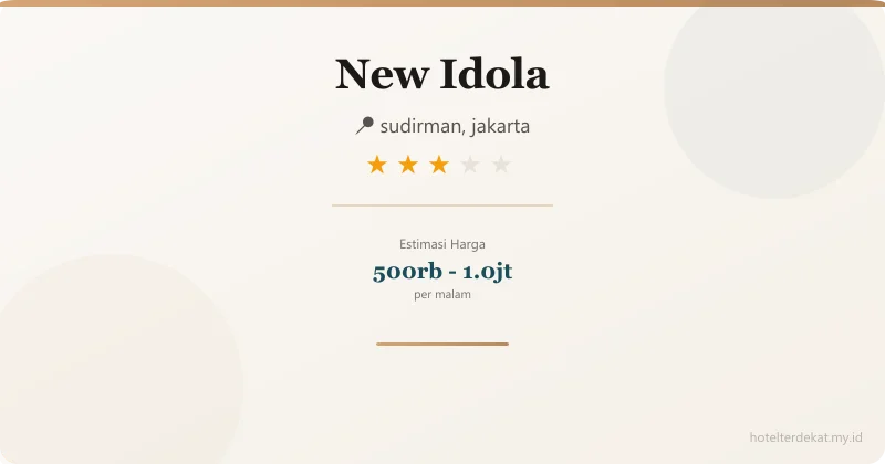 New Idola - Hotel 3 bintang di sudirman, jakarta