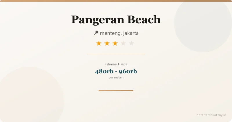Pangeran Beach - Hotel 3 bintang di menteng, jakarta