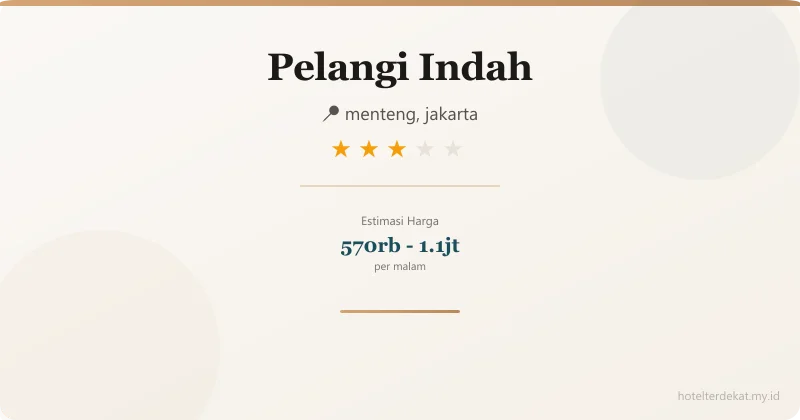 Pelangi Indah - Hotel 3 bintang di menteng, jakarta