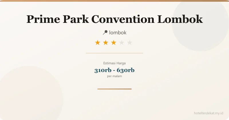 Prime Park Convention Lombok - Hotel 3 bintang di lombok