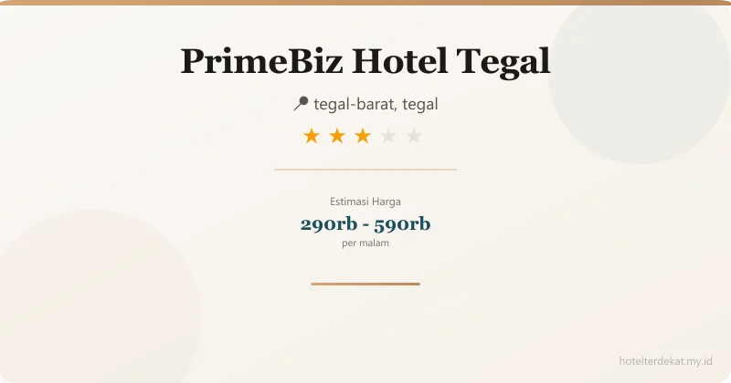 PrimeBiz Hotel Tegal - Hotel 3 bintang di tegal-barat, tegal