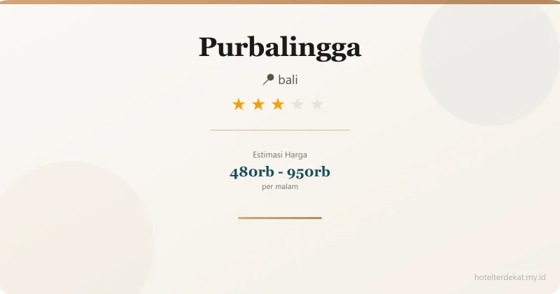 Purbalingga - Hotel 3 bintang di bali