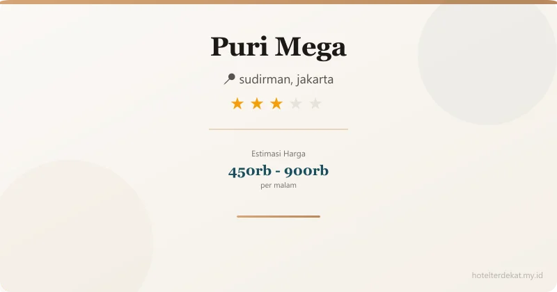 Puri Mega - Hotel 3 bintang di sudirman, jakarta