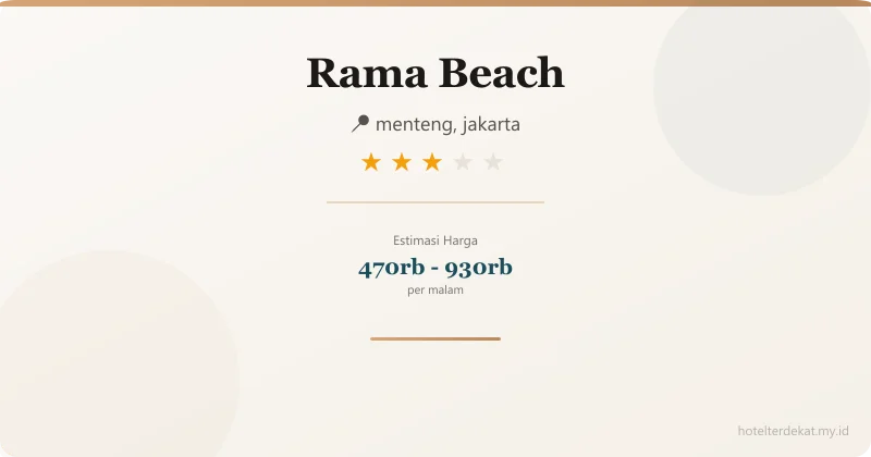 Rama Beach - Hotel 3 bintang di menteng, jakarta