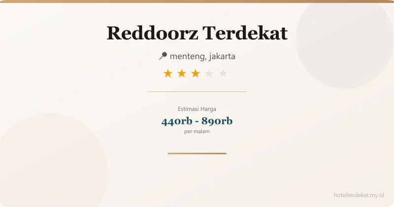 Reddoorz Terdekat - Hotel 3 bintang di menteng, jakarta