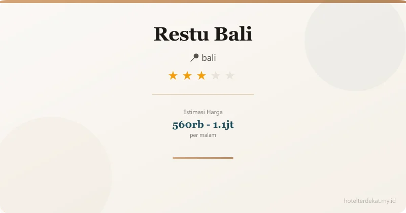Restu Bali - Hotel 3 bintang di bali