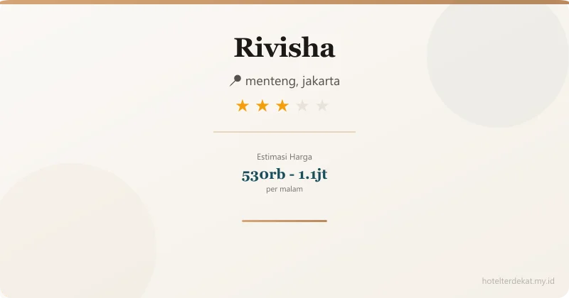 Rivisha - Hotel 3 bintang di menteng, jakarta