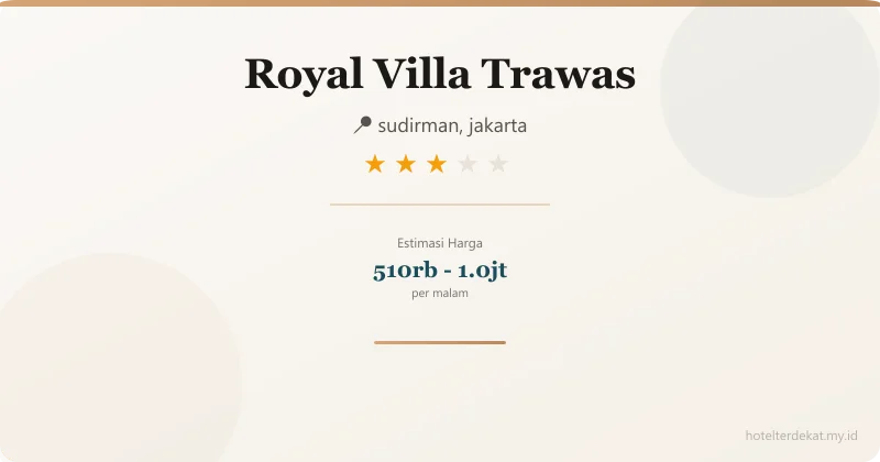 Royal Villa Trawas - Hotel 3 bintang di sudirman, jakarta