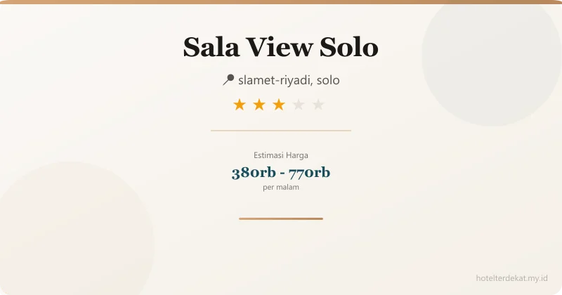 Sala View Solo - Hotel 3 bintang di slamet-riyadi, solo