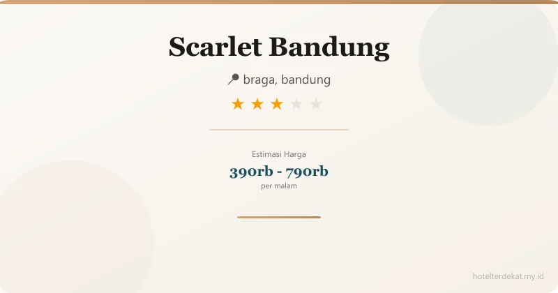 Scarlet  Bandung - Hotel 3 bintang di braga, bandung