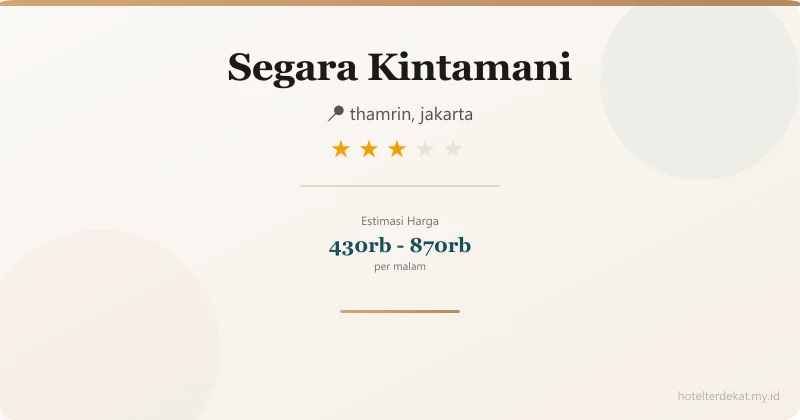 Segara Kintamani - Hotel 3 bintang di thamrin, jakarta