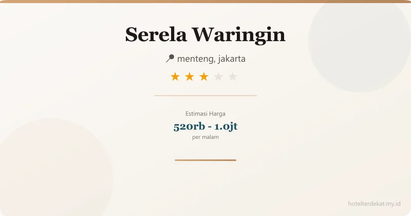 Serela Waringin - Hotel 3 bintang di menteng, jakarta