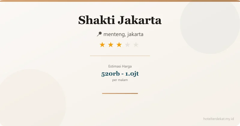Shakti  Jakarta - Hotel 3 bintang di menteng, jakarta