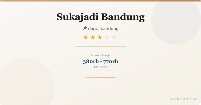 Sukajadi Bandung - Hotel 3 bintang di dago, bandung