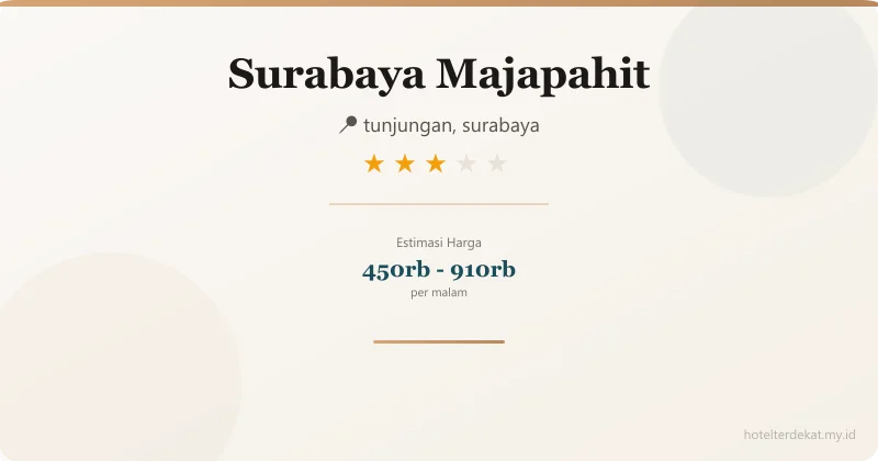 Surabaya  Majapahit - Hotel 3 bintang di tunjungan, surabaya
