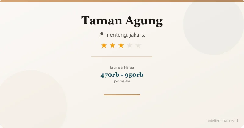 Taman Agung - Hotel 3 bintang di menteng, jakarta