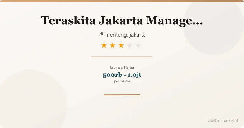 Teraskita  Jakarta Managed By Dafam - Hotel 3 bintang di menteng, jakarta