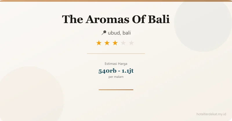The Aromas Of Bali - Hotel 3 bintang di ubud, bali