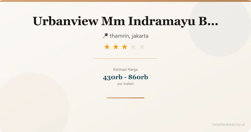 Urbanview  Mm Indramayu By Reddoorz - Hotel 3 bintang di thamrin, jakarta