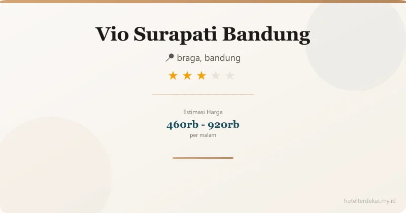 Vio  Surapati Bandung - Hotel 3 bintang di braga, bandung