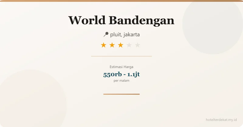 World  Bandengan - Hotel 3 bintang di pluit, jakarta