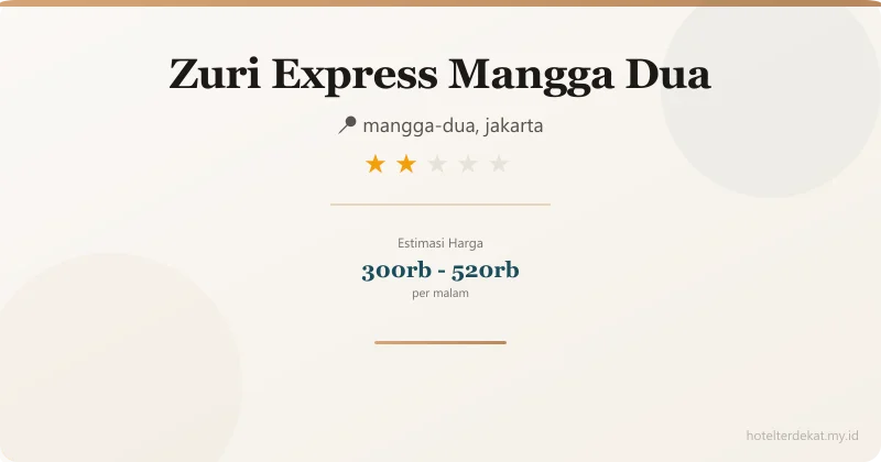 Zuri Express Mangga Dua - Hotel 2 bintang di mangga-dua, jakarta